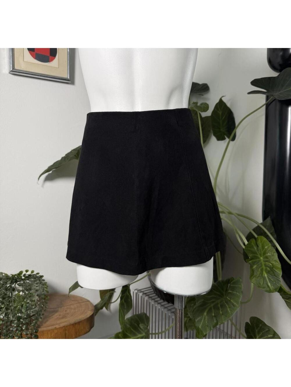 John Galt Black Mini Skirt